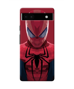 Spiderman Art Google Pixel 6A Real 4D Back Cover