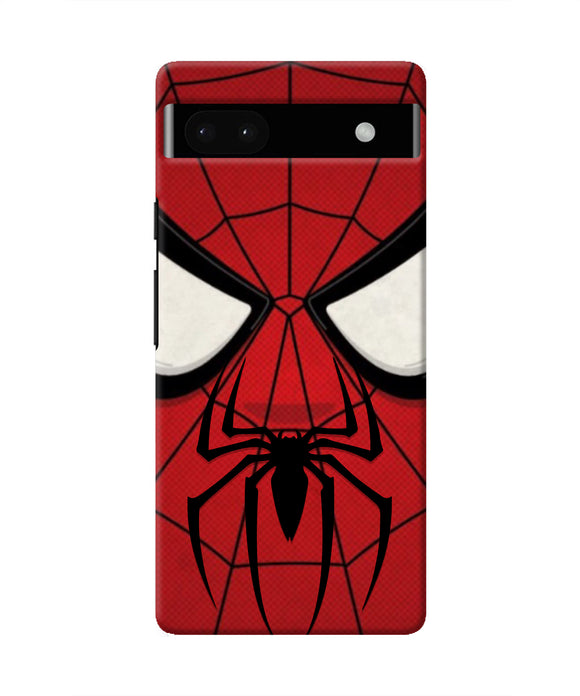 Spiderman Face Google Pixel 6A Real 4D Back Cover