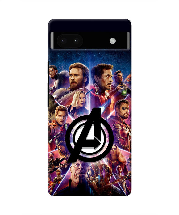 Avengers Superheroes Google Pixel 6A Real 4D Back Cover