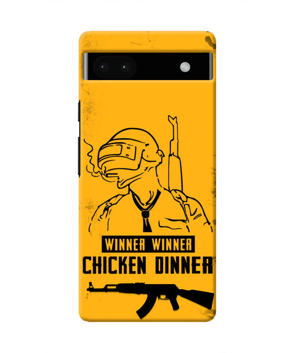 PUBG Chicken Dinner Google Pixel 6A Real 4D Back Cover