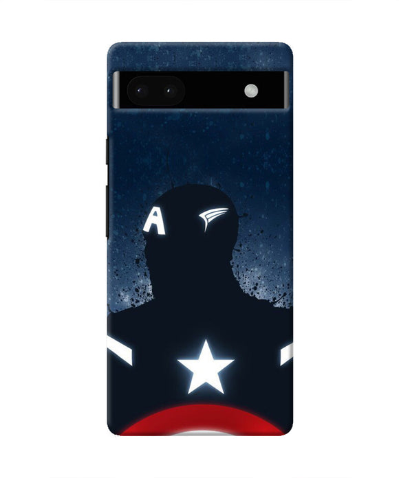 Captain america Shield Google Pixel 6A Real 4D Back Cover