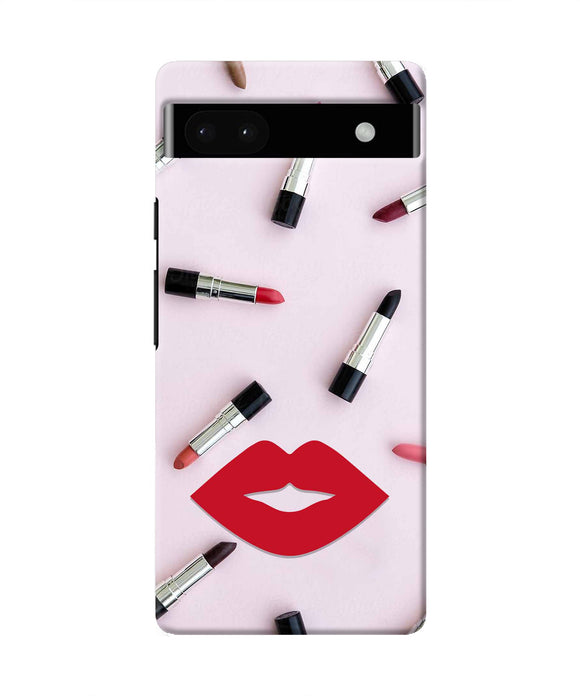 Lips Lipstick Shades Google Pixel 6A Real 4D Back Cover
