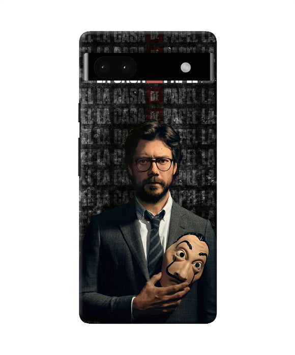 Money Heist Professor with Mask Google Pixel 6A Back Cover