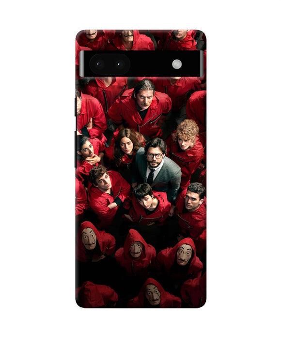 Money Heist Professor with Hostages Google Pixel 6A Back Cover