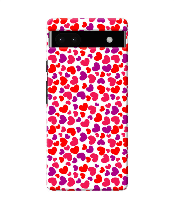 Heart print Google Pixel 6A Back Cover