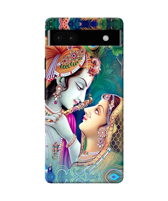Lord radha krishna paint Google Pixel 6A Back Cover