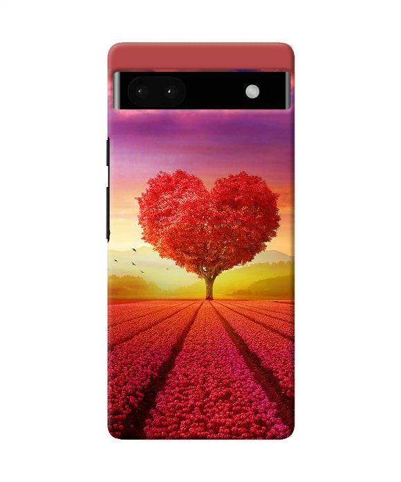 Natural heart tree Google Pixel 6A Back Cover
