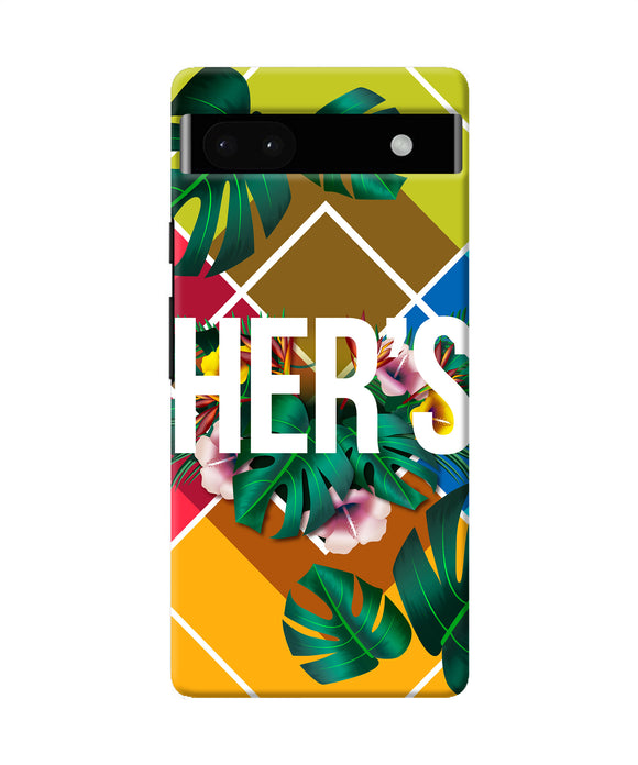 His her two Google Pixel 6A Back Cover