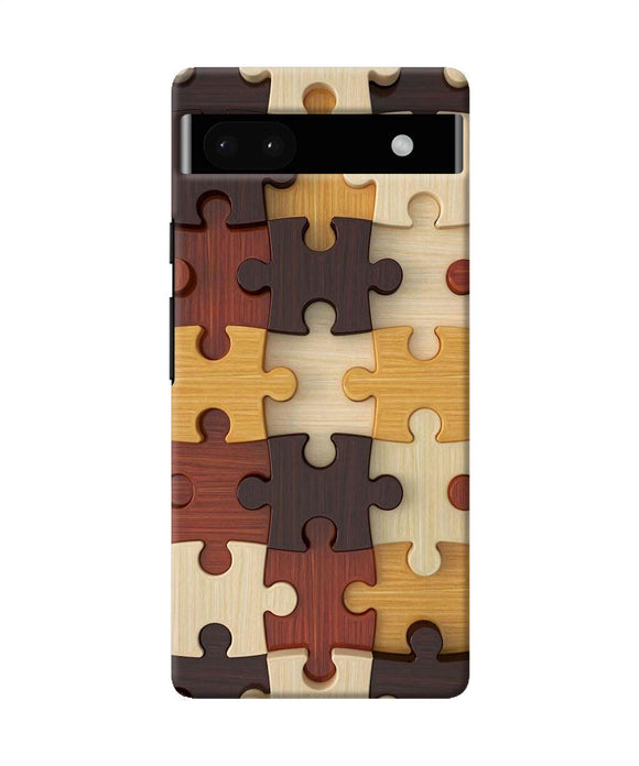 Wooden puzzle Google Pixel 6A Back Cover