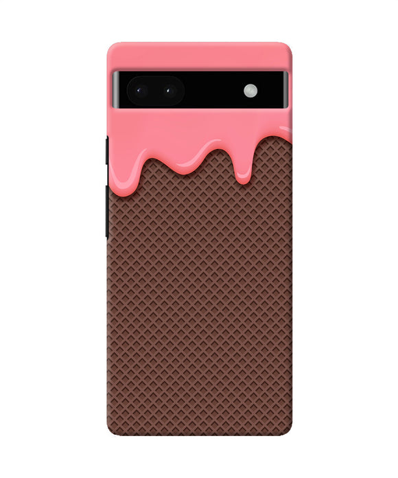 Waffle cream biscuit Google Pixel 6A Back Cover