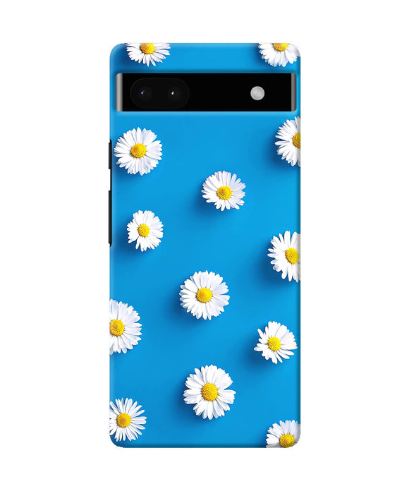 White flowers Google Pixel 6A Back Cover
