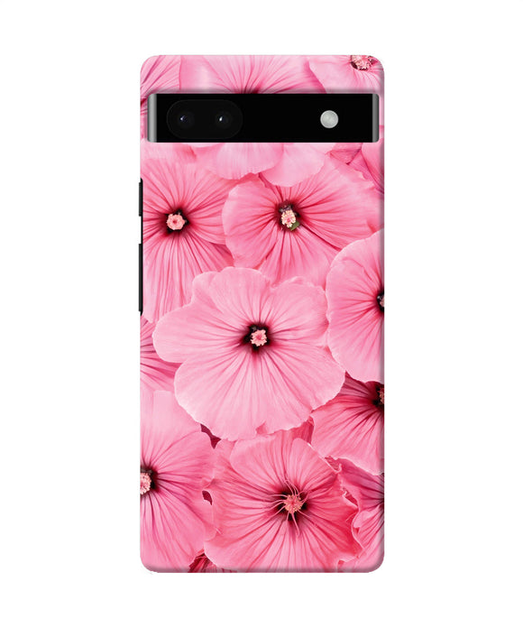 Pink flowers Google Pixel 6A Back Cover