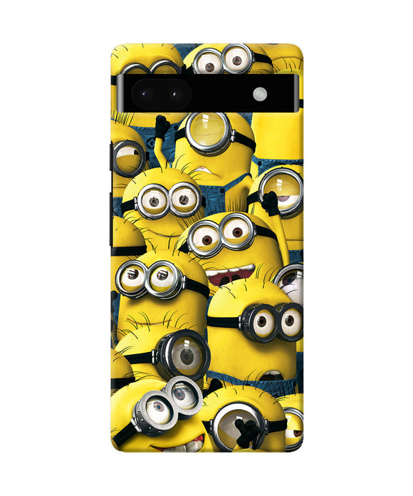 Minions crowd Google Pixel 6A Back Cover