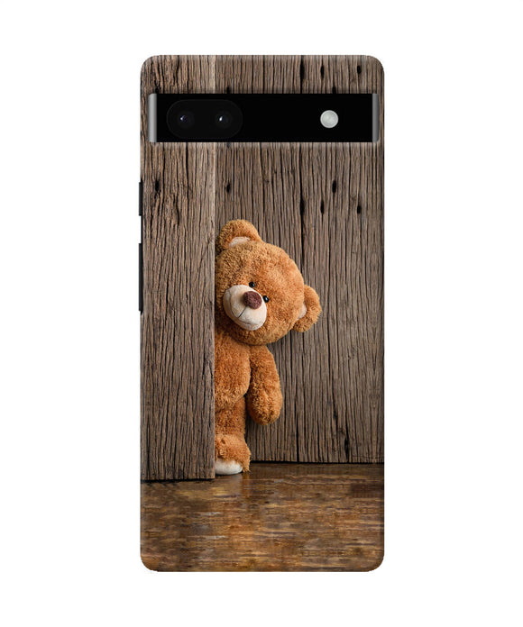 Teddy wooden Google Pixel 6A Back Cover