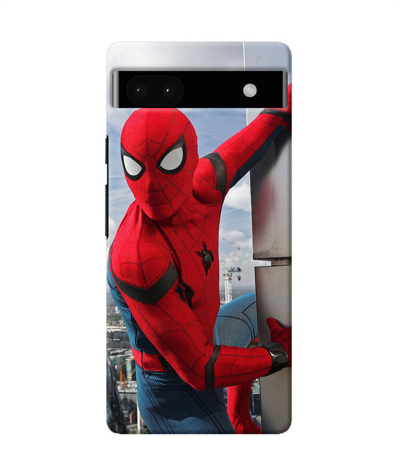 Spiderman on the wall Google Pixel 6A Back Cover