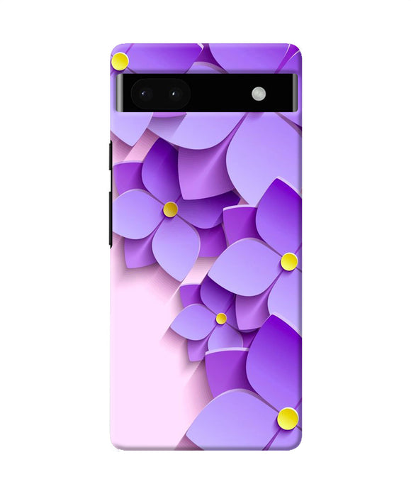 Violet flower craft Google Pixel 6A Back Cover