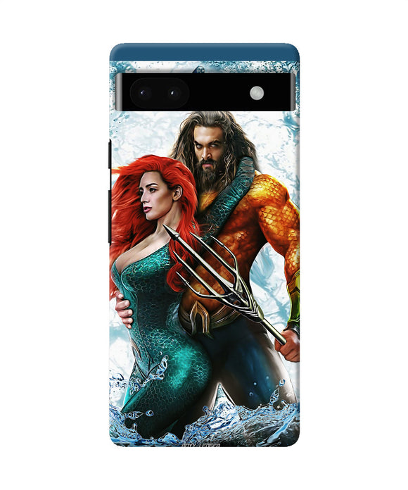 Aquaman couple water Google Pixel 6A Back Cover