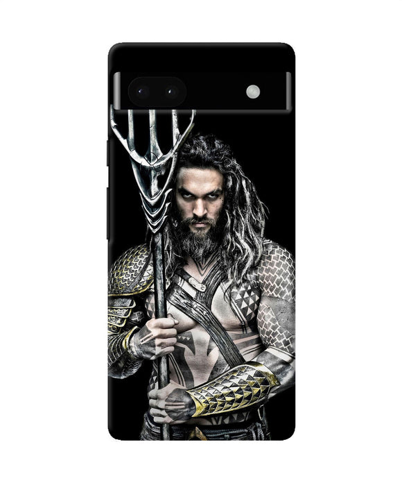 Aquaman trident black Google Pixel 6A Back Cover