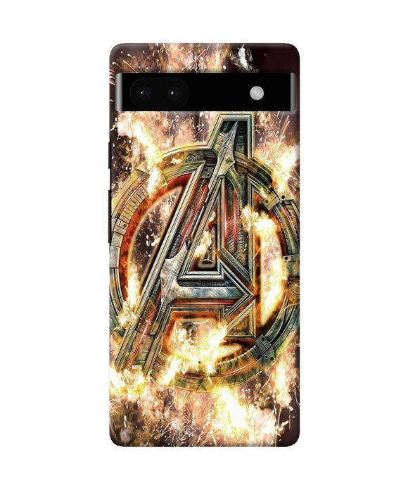 Avengers burning logo Google Pixel 6A Back Cover