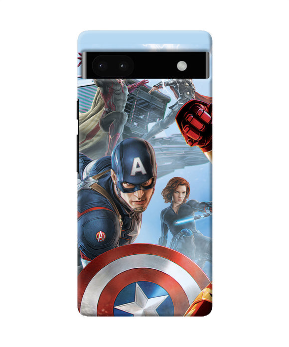 Avengers on the sky Google Pixel 6A Back Cover