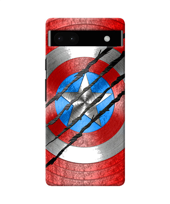 Scratch on shield Google Pixel 6A Back Cover