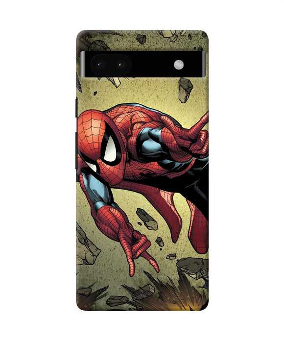 Spiderman on sky Google Pixel 6A Back Cover