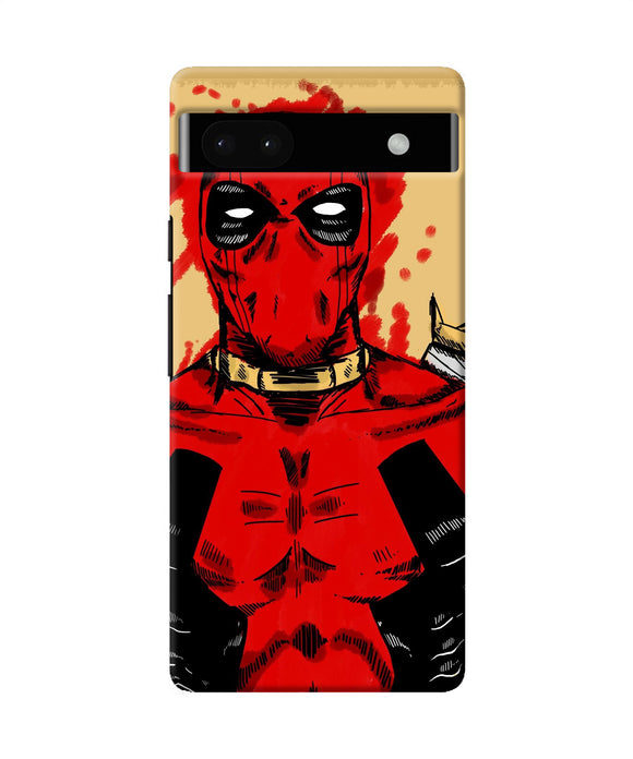 Blooded deadpool Google Pixel 6A Back Cover