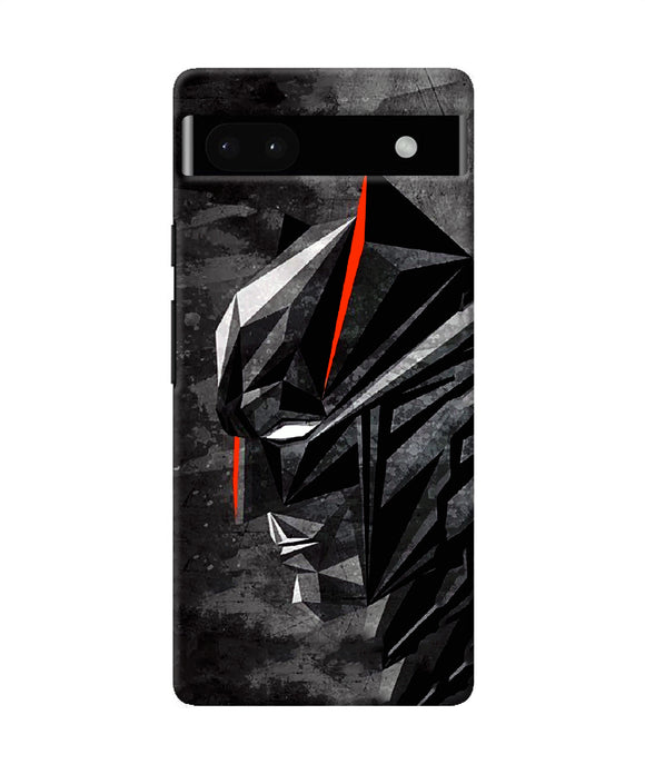 Batman black side face Google Pixel 6A Back Cover