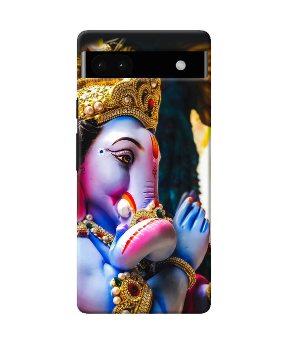 Lord ganesh statue Google Pixel 6A Back Cover