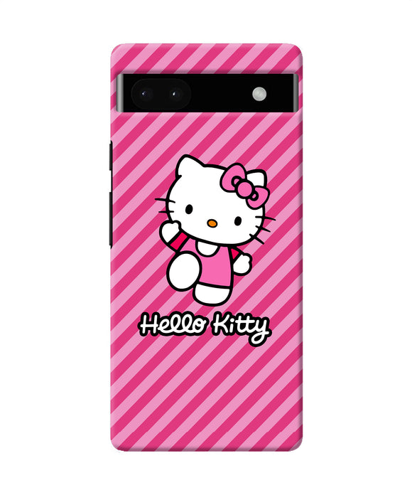 Hello kitty pink Google Pixel 6A Back Cover