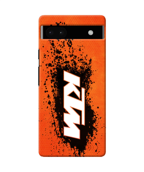 KTM black spray Google Pixel 6A Back Cover
