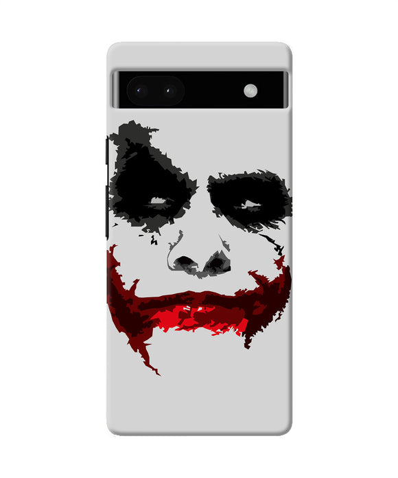 Joker dark knight red smile Google Pixel 6A Back Cover