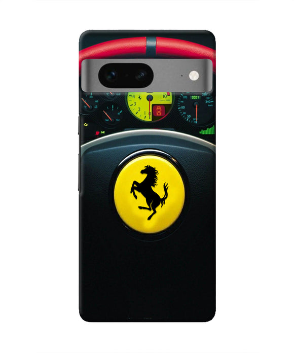 Ferrari Steeriing Wheel Google Pixel 7 Real 4D Back Cover