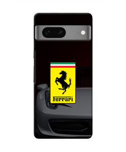 White Ferrari Google Pixel 7 Real 4D Back Cover