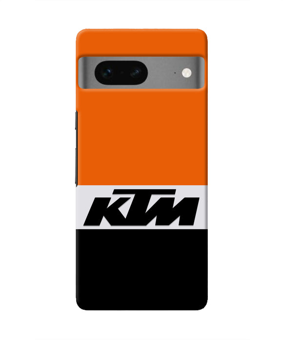 KTM Colorblock Google Pixel 7 Real 4D Back Cover