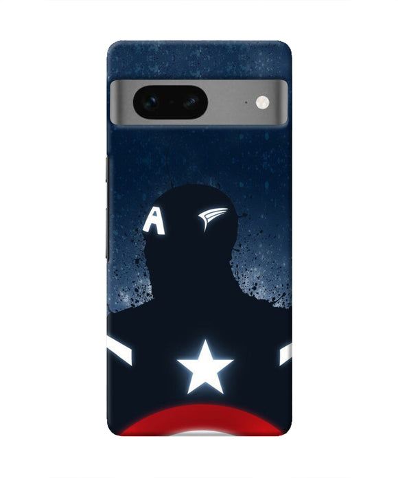 Captain america Shield Google Pixel 7 Real 4D Back Cover