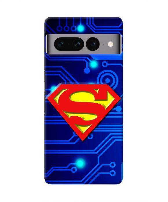Superman Abstract Google Pixel 7 Pro Real 4D Back Cover