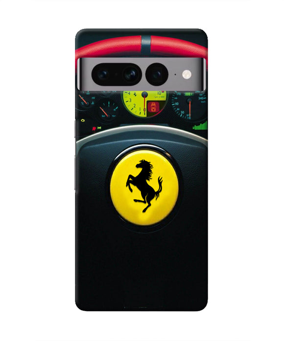 Ferrari Steeriing Wheel Google Pixel 7 Pro Real 4D Back Cover