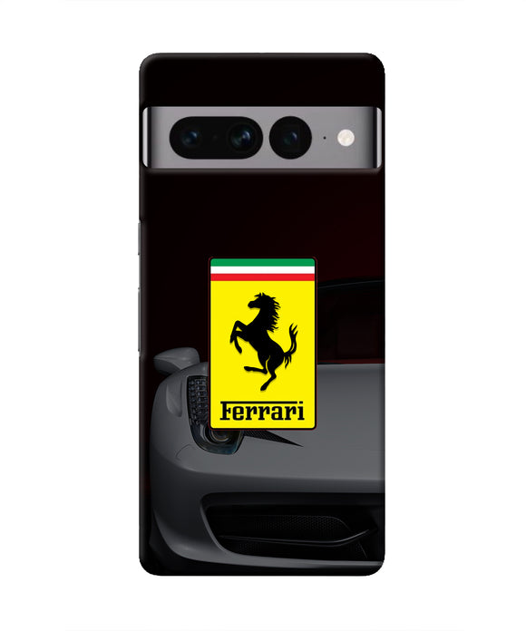White Ferrari Google Pixel 7 Pro Real 4D Back Cover