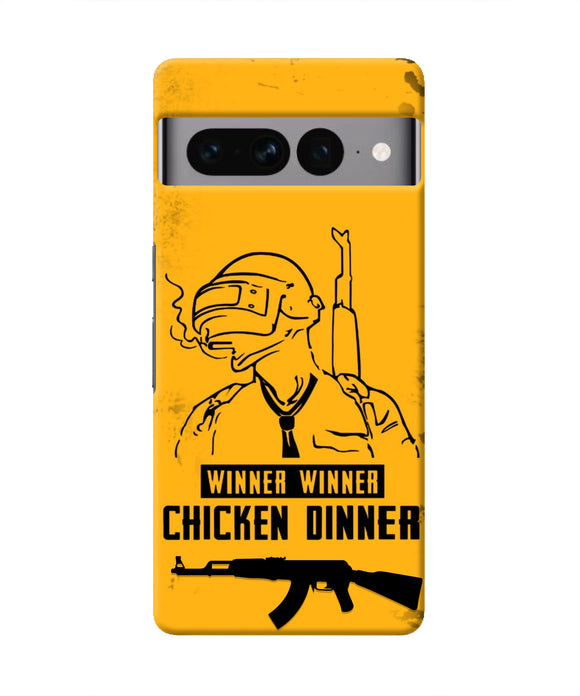 PUBG Chicken Dinner Google Pixel 7 Pro Real 4D Back Cover