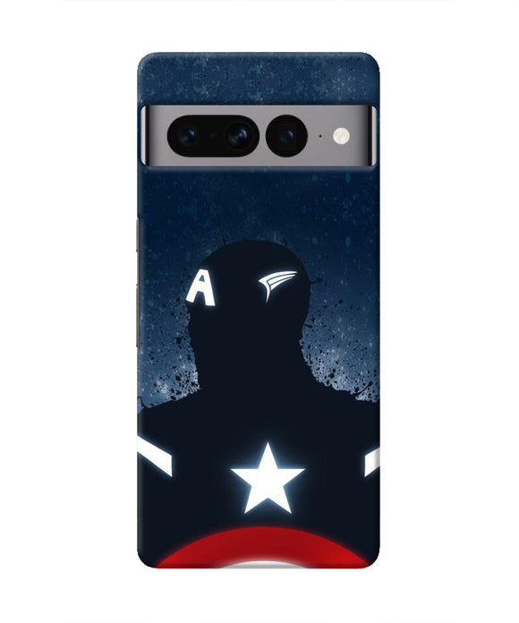 Captain america Shield Google Pixel 7 Pro Real 4D Back Cover