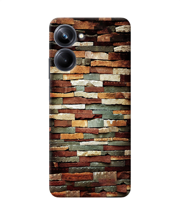 Bricks Pattern Realme 10 Pro 5G Back Cover