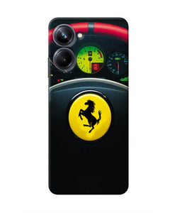 Ferrari Steeriing Wheel Realme 10 Pro 5G Real 4D Back Cover