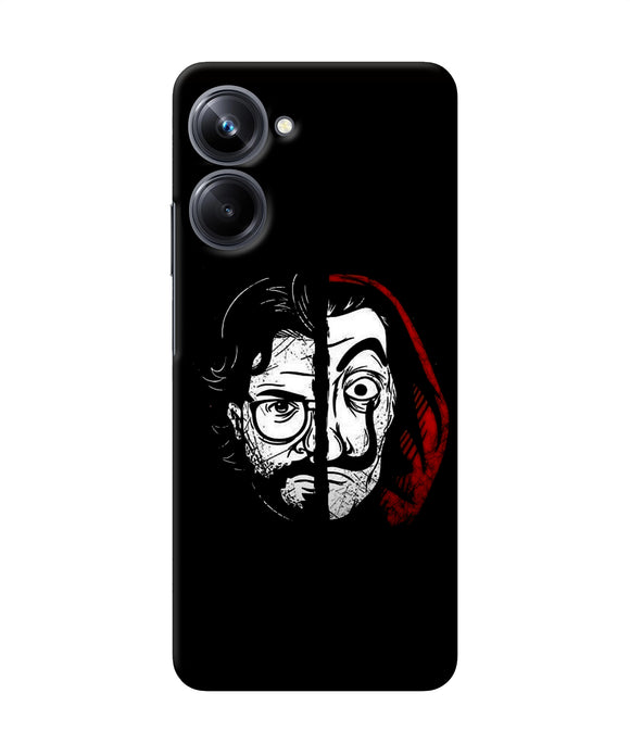 Money Heist Professor Mask Sketch Realme 10 Pro 5G Back Cover