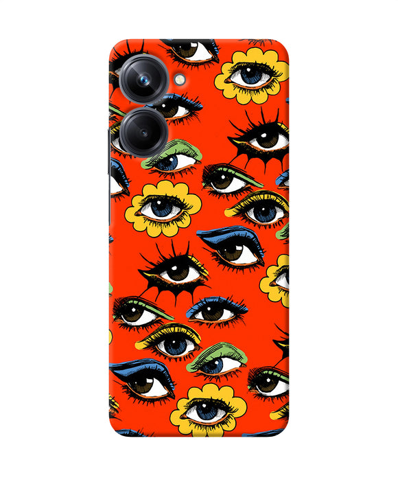 Abstract eyes pattern Realme 10 Pro 5G Back Cover