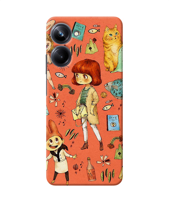 Canvas little girl print Realme 10 Pro 5G Back Cover