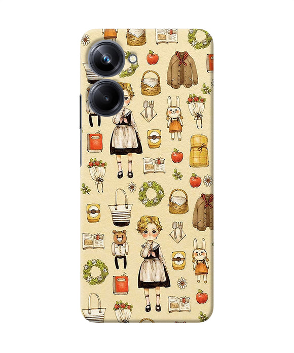 Canvas girl print Realme 10 Pro 5G Back Cover