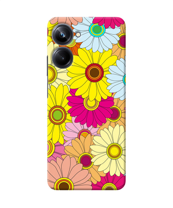 Abstract colorful flowers Realme 10 Pro 5G Back Cover