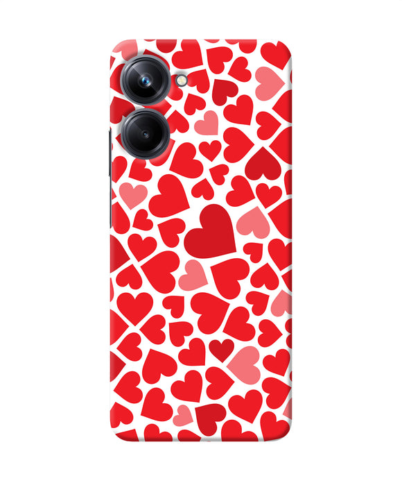 Red heart canvas print Realme 10 Pro 5G Back Cover