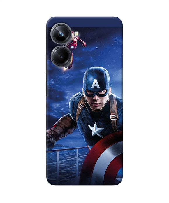 Captain with ironman Realme 10 Pro 5G Back Cover